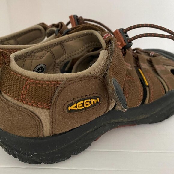 Keen Kids Brown Newport Outdoor Sport Active Leather Textile Sandals Size 3 - Picture 8 of 10